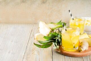 Benefícios do chá e do suco da casca de abacaxi